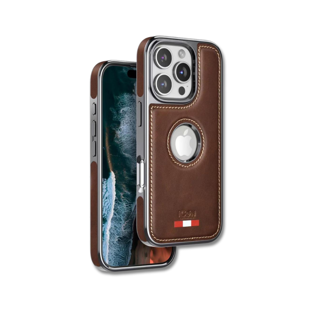 Icon Classic Series Leather Case For iPhone