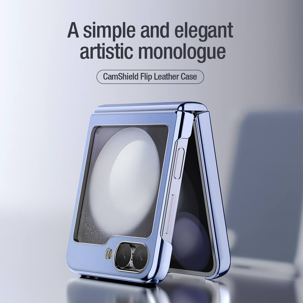 Nillkin CamShield Flip Leather Case For Samsung Galaxy Z Flip6 5G Black