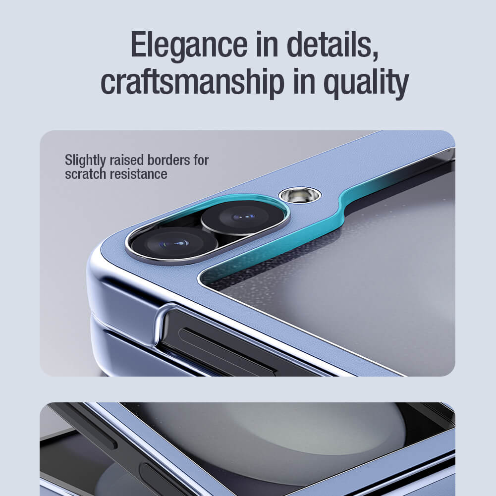 Nillkin CamShield Flip Leather Case For Samsung Galaxy Z Flip6 5G Black