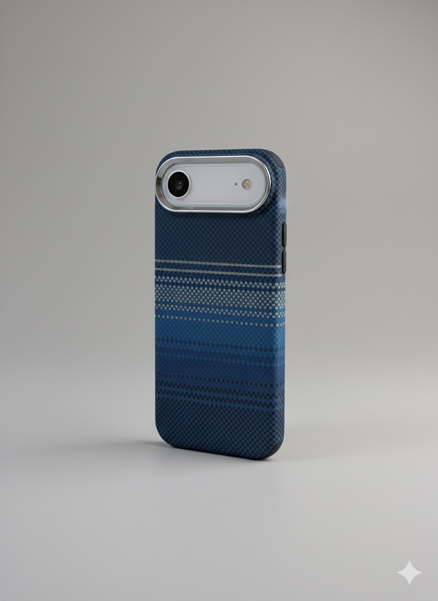 Luxo Life MagSafe Carbon Fiber Texture Back Case With Metal Camera Frame For iPhone 17 Series