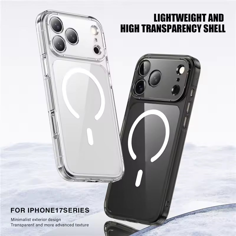 Ultra Thin J-Case Anti Yellowing Series Transparent Cover With Magsafe For iPhone 17 Series