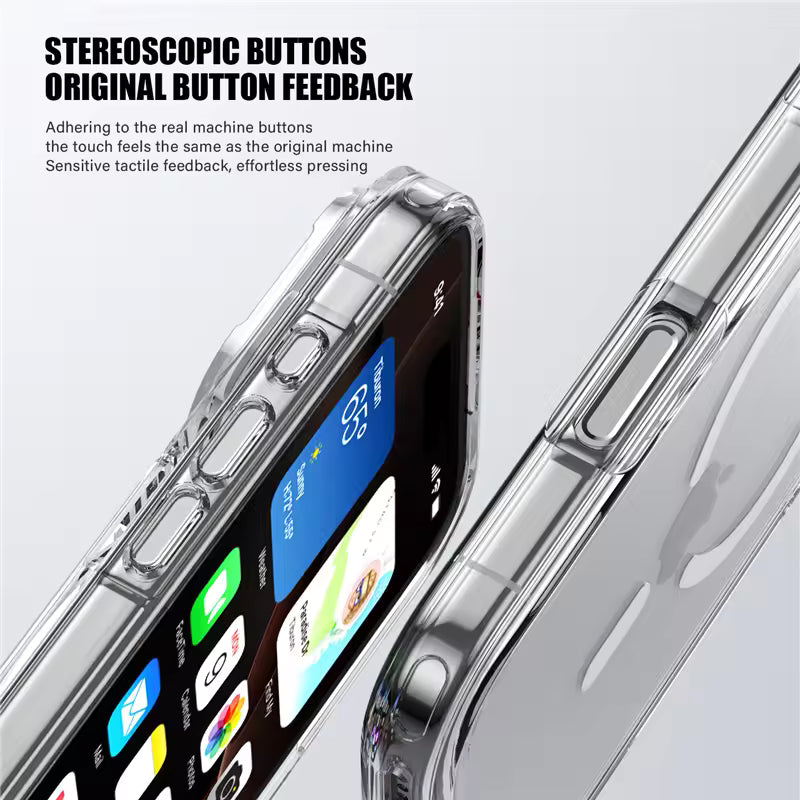 Ultra Thin J-Case Anti Yellowing Series Transparent Cover With Magsafe For iPhone 17 Series
