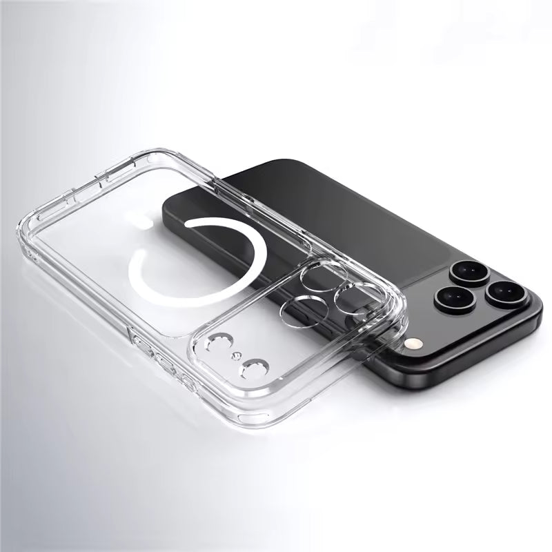 Ultra Thin J-Case Anti Yellowing Series Transparent Cover With Magsafe For iPhone 17 Series