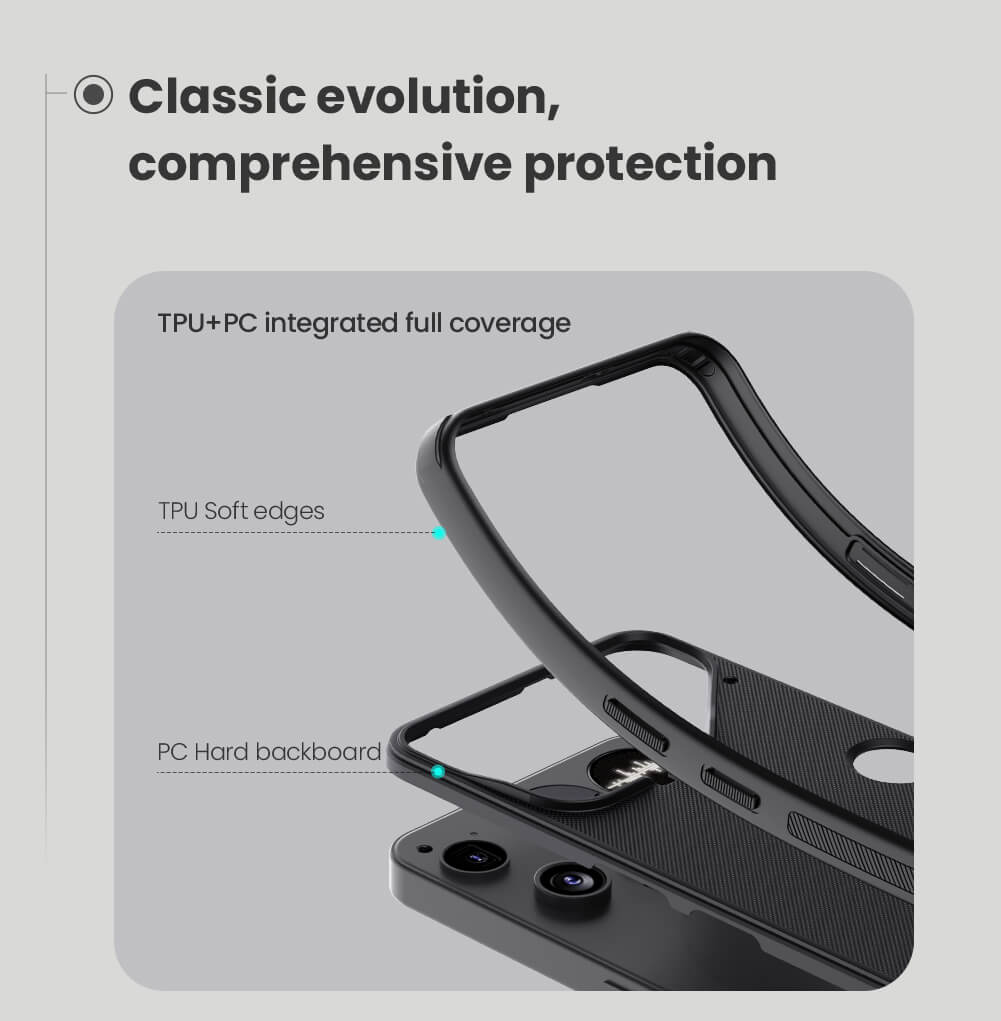 Nillkin Super Frosted Shield Pro Matte Case For Nothing Phone 3 (Black)