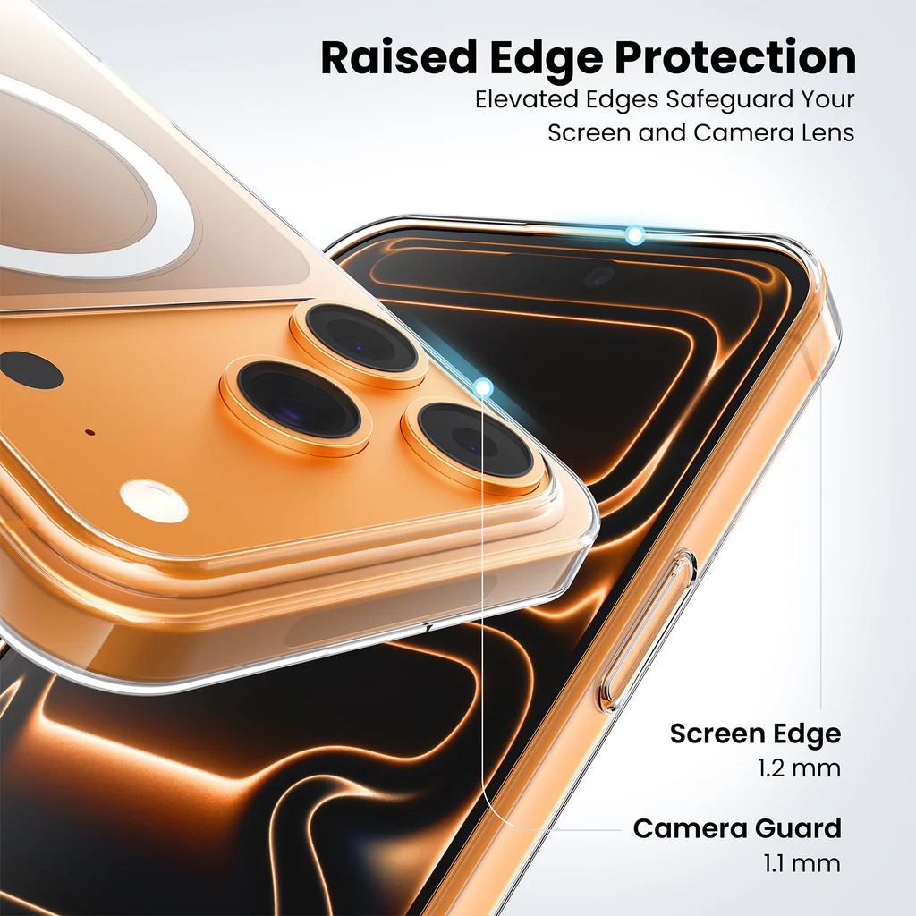 Anti Yellow MagSafe Transparent Clear Case For iPhone 17 Series