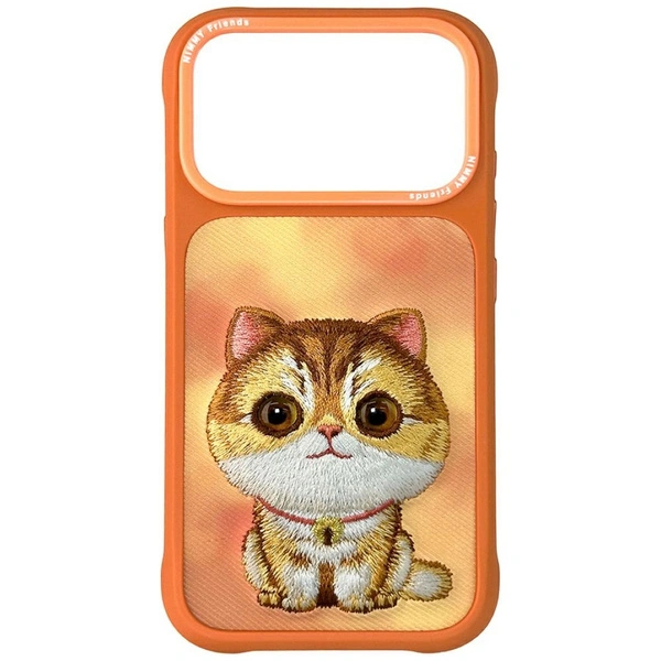 Nimmy Friends Big Eyed Pet 2.0 Cat Print Case For iPhone 17 Series (Orange)