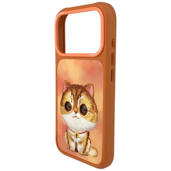 Nimmy Friends Big Eyed Pet 2.0 Cat Print Case For iPhone 17 Series (Orange)