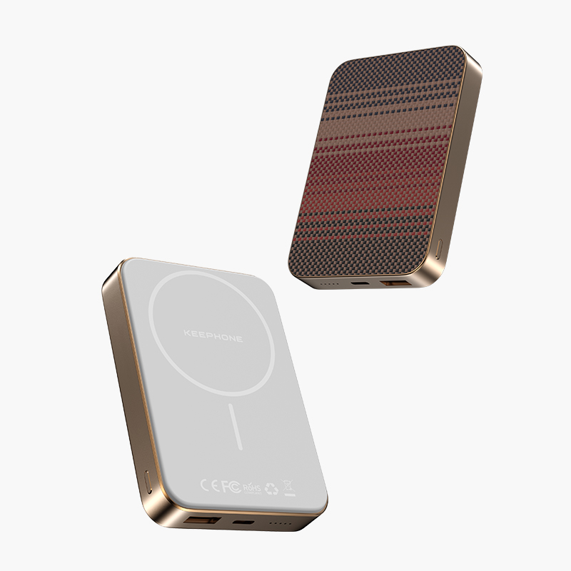 Keephone Brendy Wireless MagSafe Power Bank 10000mAh With Woven Aramid Fibre