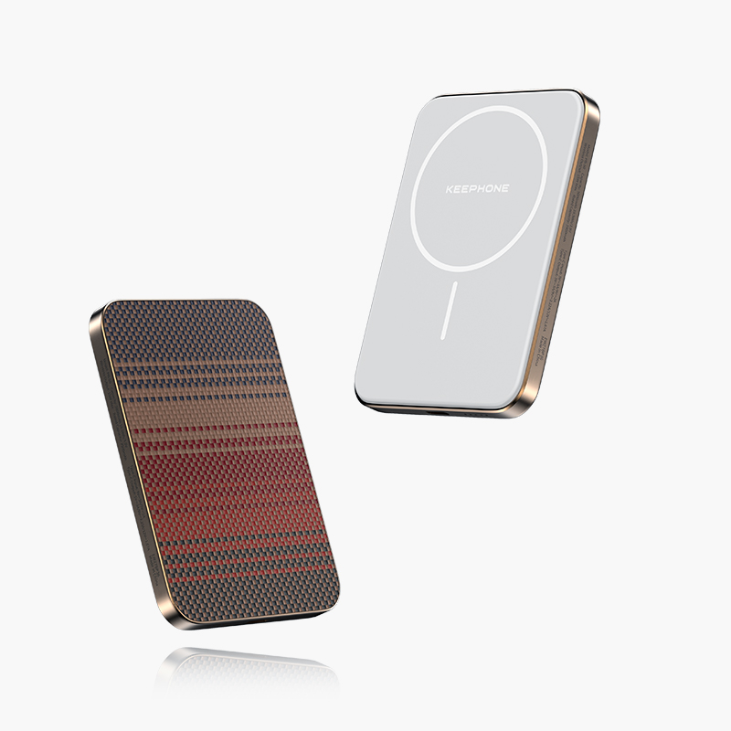 Keephone Brendy Wireless MagSafe Power Bank 5000mAh With Woven Aramid Fibre