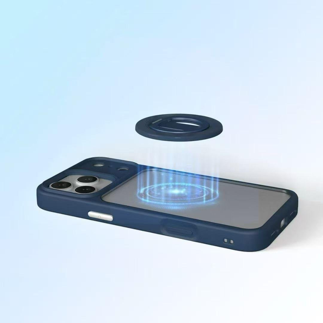 Magnetic Ring Stand With Carbon Finish and 360° Rotation